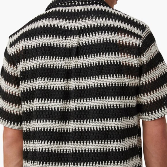 Cotton On Cabana Short Sleeve Cotton Button-Up Shirt Size Large - Picture 4 of 12